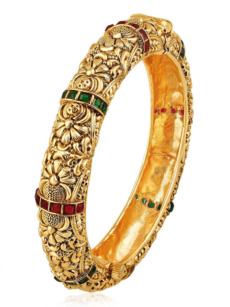 Gold Plated Kada Set – Traditional Fashion Jewellery by Peora

