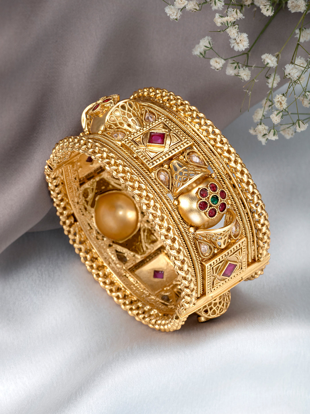 Stylish Statement Stone Studded Kada