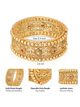 Golden Harmony Synthetic Stone Studded Kada