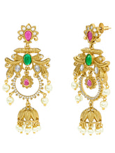 Peora Ethnic Long Chandbali Jhumka Earrings