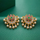 Peora Royal Jadau Stud Earrings