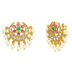 Peora Royal Jadau Stud Earrings