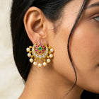Peora Royal Jadau Stud Earrings