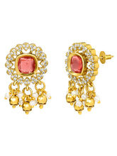 Peora Traditional Ruby Pearl Kundan Choker Set