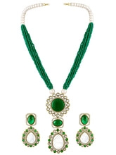 Peora Emerald Royale Necklace Set