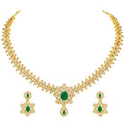 Imperial Emerald Leaflet SZ Necklace Set