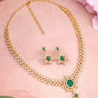 Imperial Emerald Leaflet SZ Necklace Set