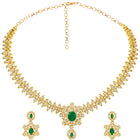 Imperial Emerald Leaflet SZ Necklace Set