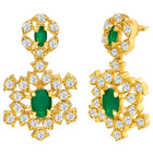 Imperial Emerald Leaflet SZ Necklace Set
