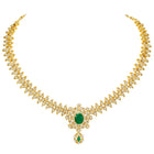 Imperial Emerald Leaflet SZ Necklace Set