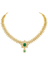 Imperial Emerald Leaflet SZ Necklace Set