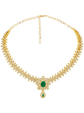 Imperial Emerald Leaflet SZ Necklace Set