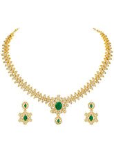 Imperial Emerald Leaflet SZ Necklace Set