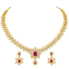 Imperial Pink Leaflet SZ Necklace Set