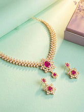 Imperial Pink Leaflet SZ Necklace Set