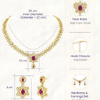 Imperial Pink Leaflet SZ Necklace Set
