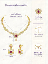 Imperial Pink Leaflet SZ Necklace Set