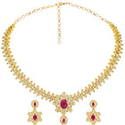 Imperial Pink Leaflet SZ Necklace Set