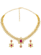 Imperial Pink Leaflet SZ Necklace Set