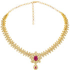 Imperial Pink Leaflet SZ Necklace Set
