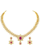 Imperial Pink Leaflet SZ Necklace Set