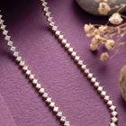 Peora Elegant Crystal Tennis Necklace - Rose Gold