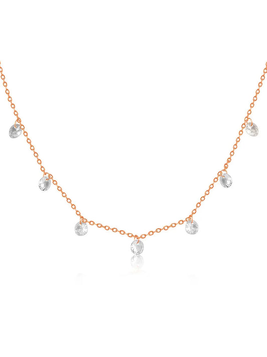 Crystals Chain Necklace – Sparkling Fashion Jewellery by Peora

