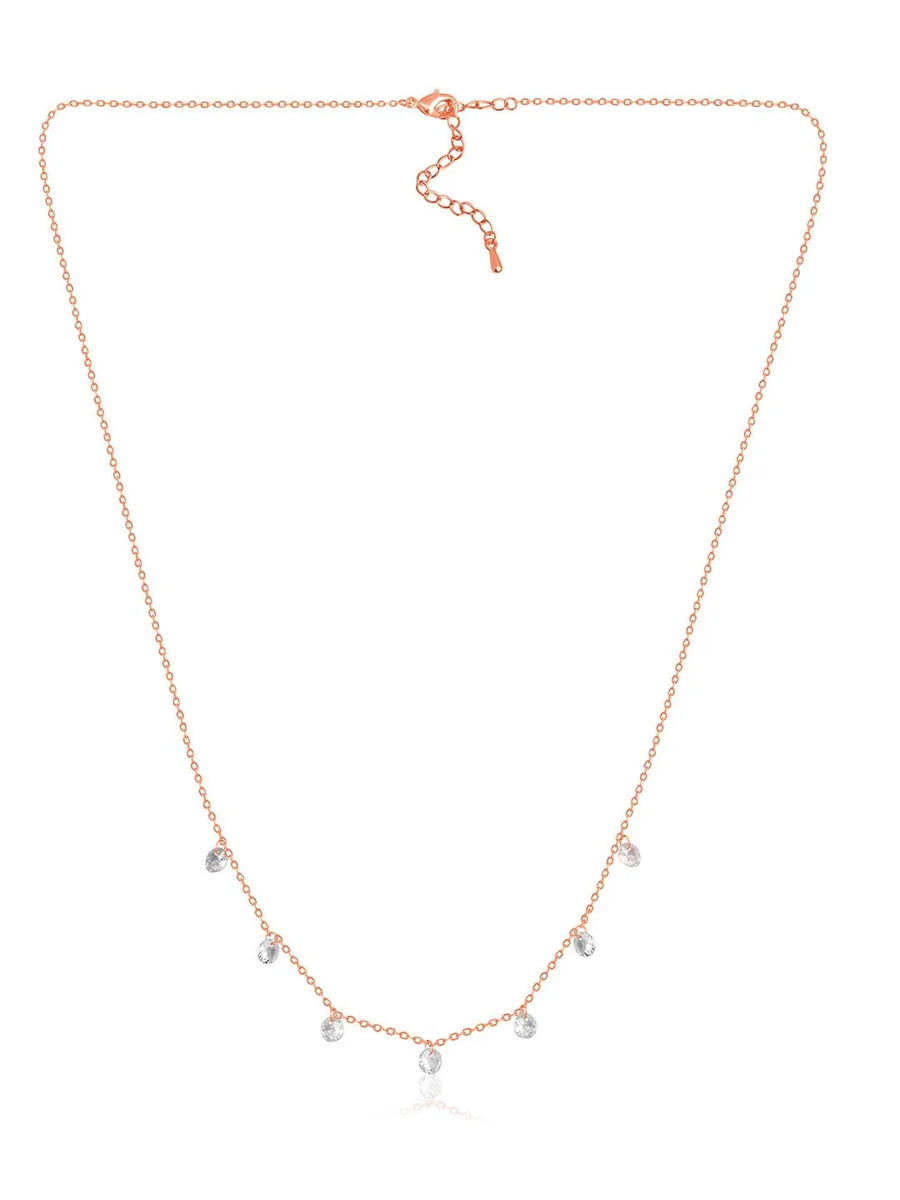 Crystals Chain Necklace – Sparkling Fashion Jewellery by Peora

