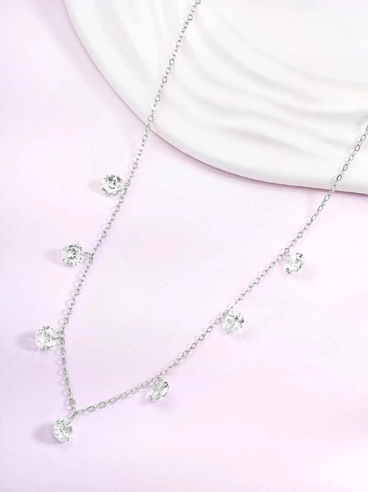 Crystals Chain Necklace – Sparkling Fashion Jewellery by Peora

