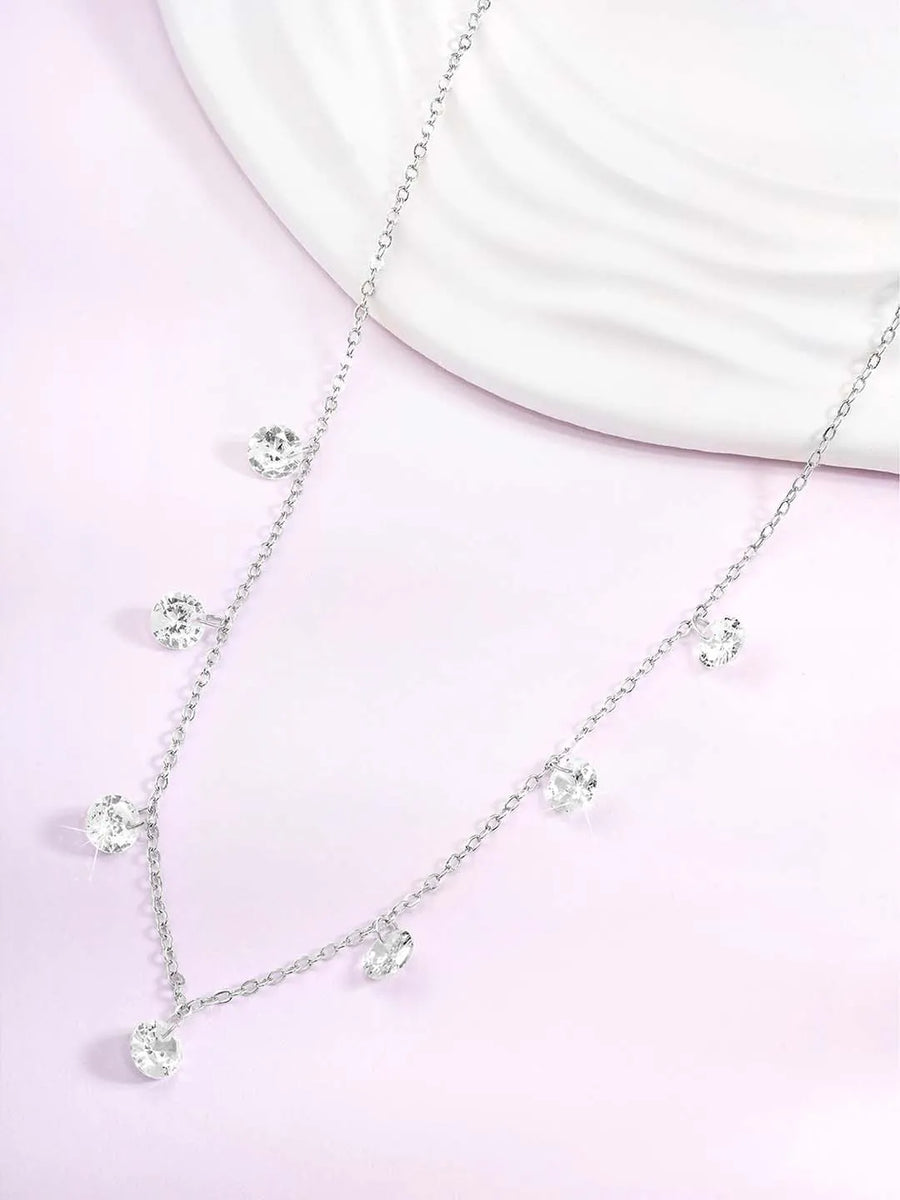 Crystals Chain Necklace – Sparkling Fashion Jewellery by Peora

