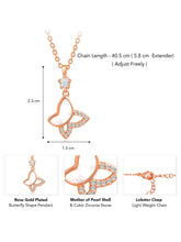 Butterfly Crystal Elegant Pendant Chain