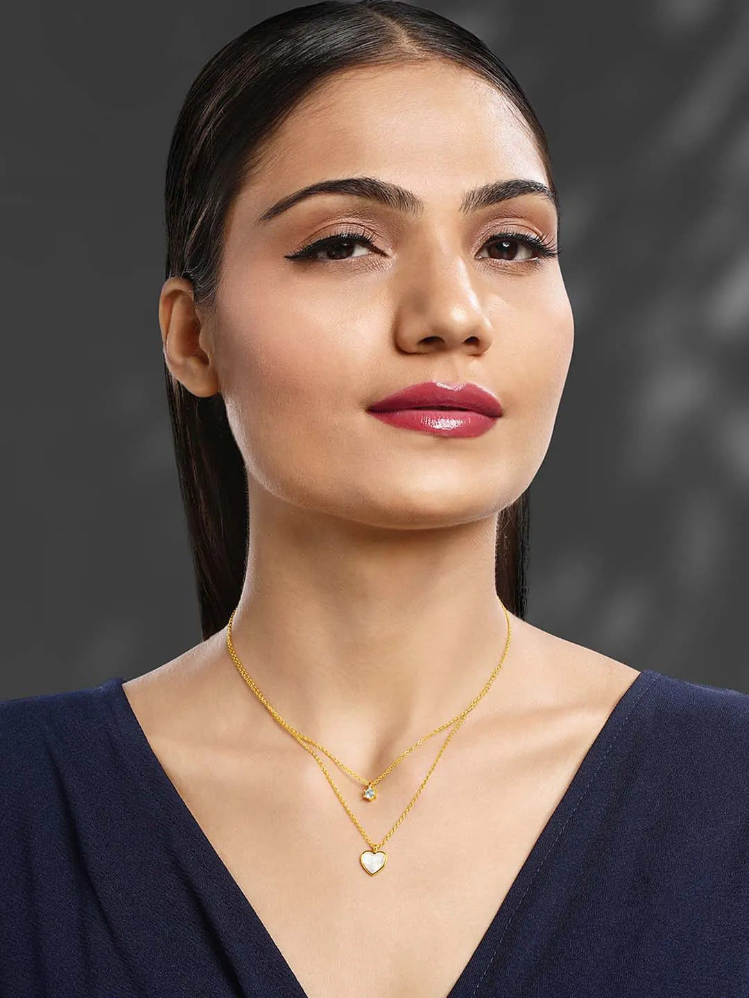 Heartfelt Radiance CZ Pendant Chain