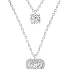 Heart CZ Pendant Chains – Romantic Fashion Jewellery by Peora

