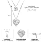 Heart CZ Pendant Chains – Romantic Fashion Jewellery by Peora

