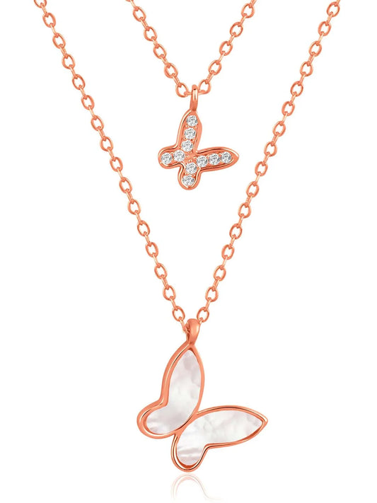 Butterfly Pendant Chain Necklace – Graceful Fashion Jewellery by Peora


