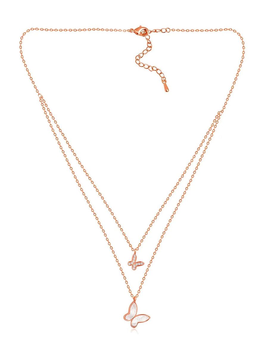Butterfly Pendant Chain Necklace – Graceful Fashion Jewellery by Peora

