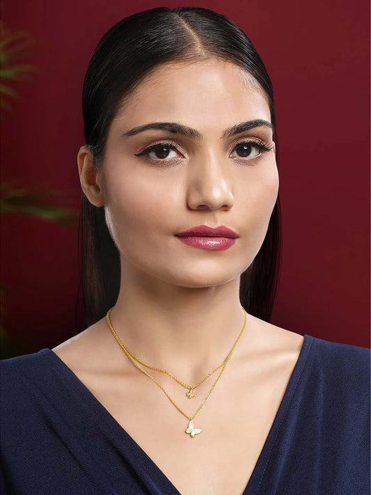 Butterfly Pendant Chain Necklace – Graceful Fashion Jewellery by Peora

