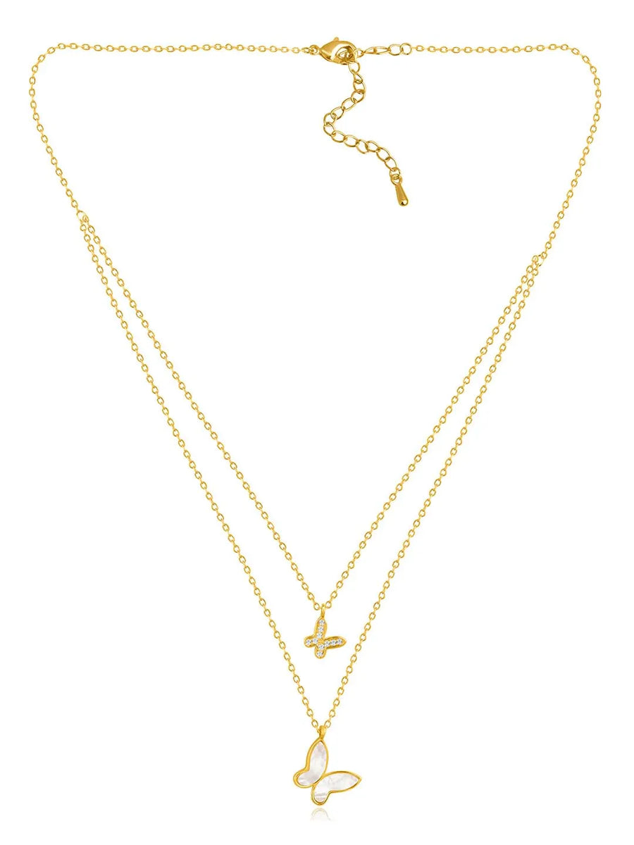 Butterfly Pendant Chain Necklace – Graceful Fashion Jewellery by Peora

