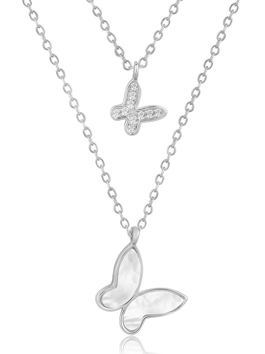Butterfly Pendant Chain Necklace – Graceful Fashion Jewellery by Peora

