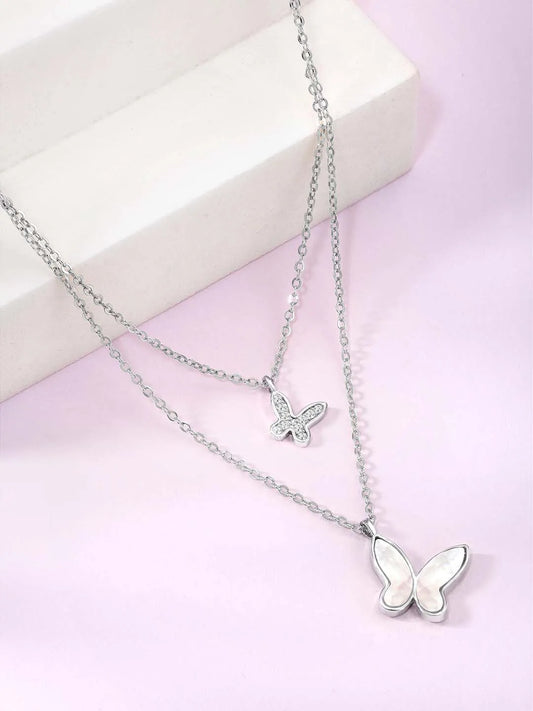 Butterfly Pendant Chain Necklace – Graceful Fashion Jewellery by Peora

