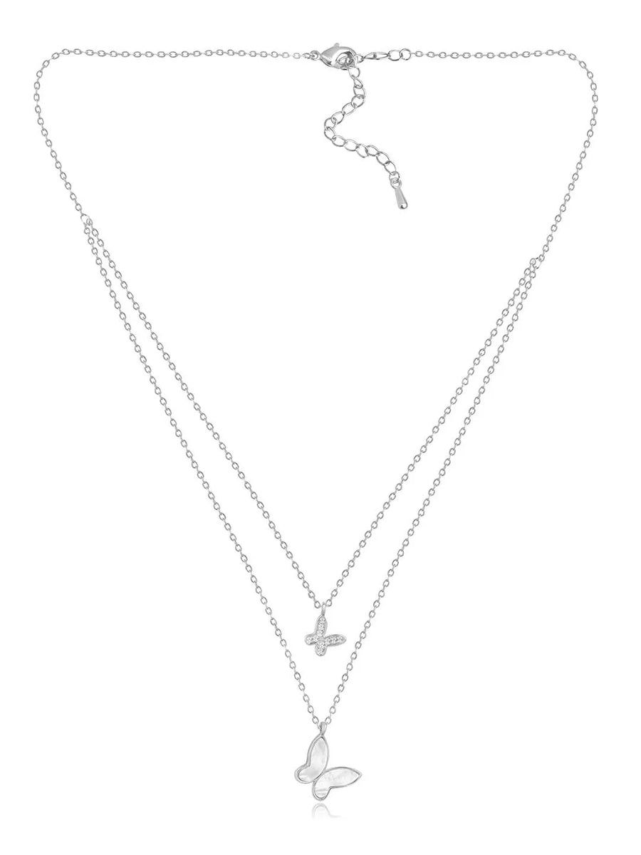 Butterfly Pendant Chain Necklace – Graceful Fashion Jewellery by Peora

