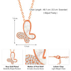 Butterfly Bliss CZ Pendant Chain – Delicate Fashion Jewellery by Peora


