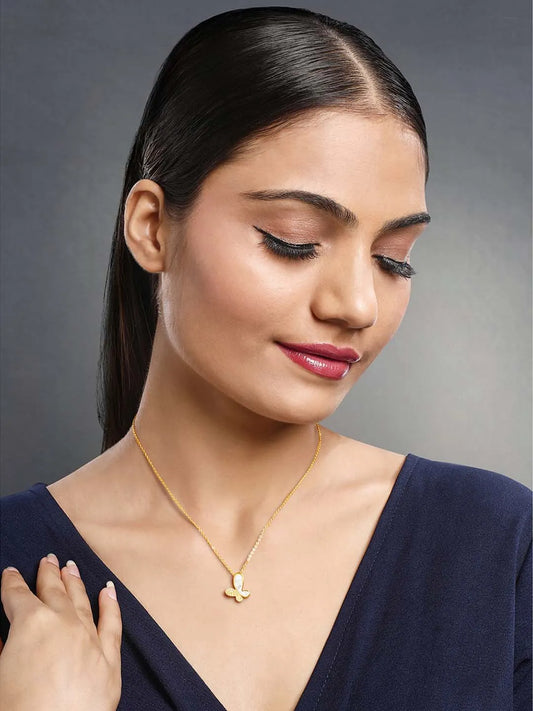 Butterfly Bliss CZ Pendant Chain – Delicate Fashion Jewellery by Peora

