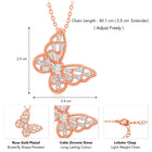 Wings CZ Pendant Chain – Stylish Fashion Jewellery by Peora

