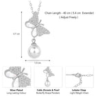 Pearl & CZ Flutter Pendant Chain – Elegant Fashion Jewellery by Peora

