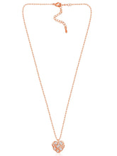 Pendant Chain with Sparkling Heart – Elegant Fashion Jewellery by Peora

