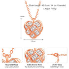 Pendant Chain with Sparkling Heart – Elegant Fashion Jewellery by Peora

