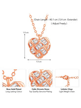 Pendant Chain with Sparkling Heart – Elegant Fashion Jewellery by Peora

