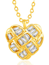 Pendant Chain with Sparkling Heart – Elegant Fashion Jewellery by Peora

