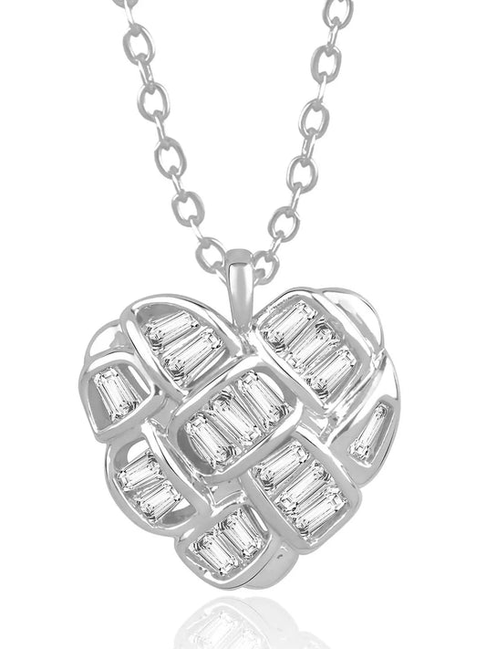 Pendant Chain with Sparkling Heart – Elegant Fashion Jewellery by Peora

